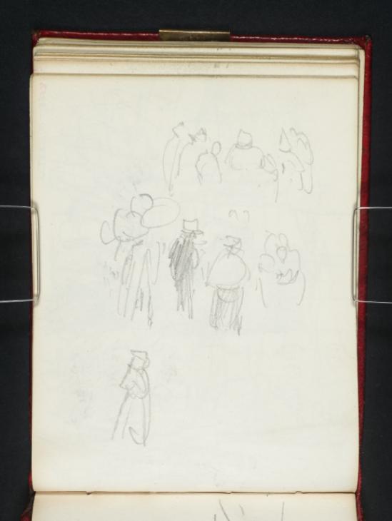Joseph Mallord William Turner, ‘Figures in Modern Dress’ c.1835-40