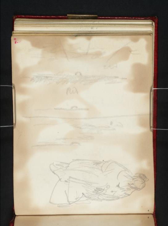 Joseph Mallord William Turner, ‘Figure; Sea and Sky’ c.1835-40