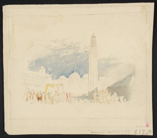Joseph Mallord William Turner, ‘Study of the Piazza San Marco, Venice, ?for Rogers's 'Italy'’ c.1826-7
