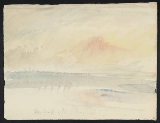 Joseph Mallord William Turner, ‘Ehrenbreitstein: 'The March of N from Cob[lenz]'’ c.1841-2