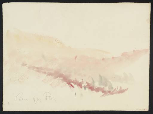 Joseph Mallord William Turner, ‘'Sauve Qui Peut': Column of Red Figures, Some on Horseback’ c.1841-2