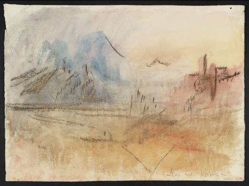 Joseph Mallord William Turner, ‘?Fortifications on the Rhine’ c.1841-2
