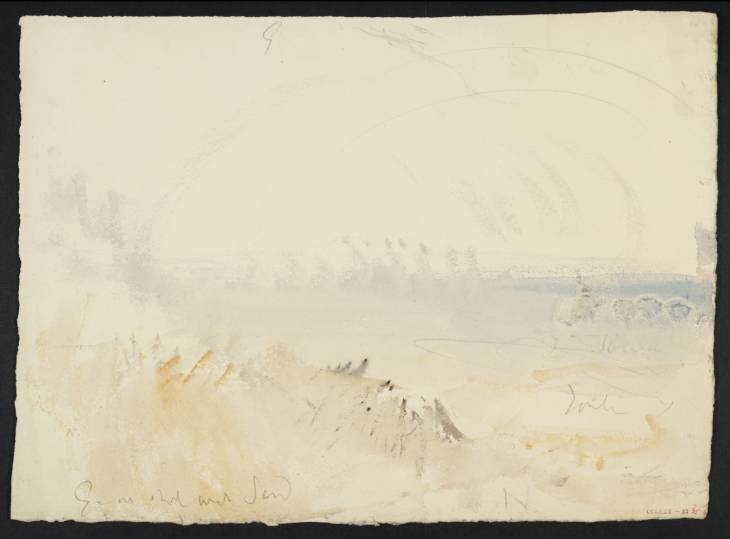 Joseph Mallord William Turner, ‘Mounted Figures on Wet Sand’ c.1841-2