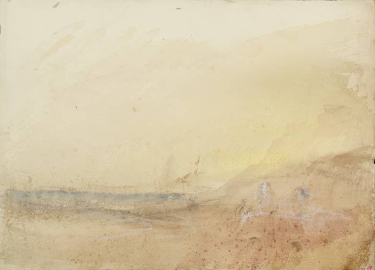 Joseph Mallord William Turner, ‘?Ehrenbreitstein with ?Goats and Figures’ c.1841-2