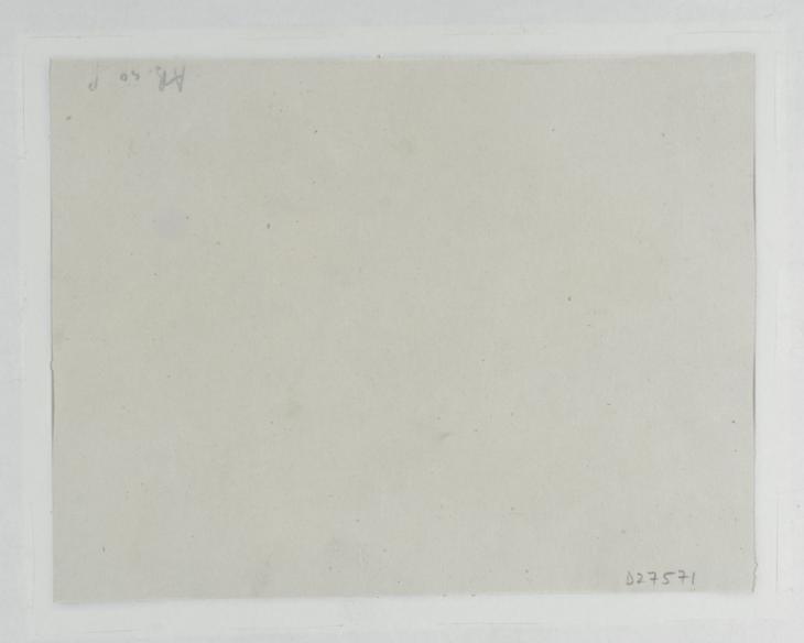 Joseph Mallord William Turner, ‘Vignette Study; ?for Campbell's 'Poetical Works'’ c.1835-6 (Verso)