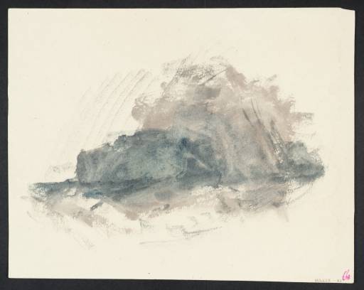 Joseph Mallord William Turner, ‘Vignette Study of Island in a Storm, Possibly for 'Lord Ullin's Daughter' for Campbell's 'Poetical Works'’ c.1835-36