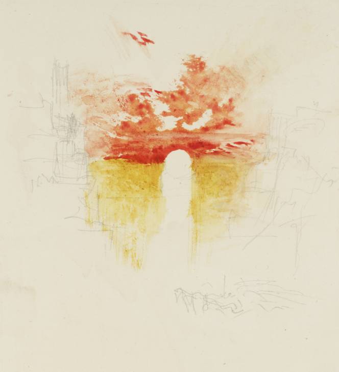 Joseph Mallord William Turner, ‘Vignette Study for Moore's 'The Epicurean'; Sky for 'The Nile'’ c.1837-8