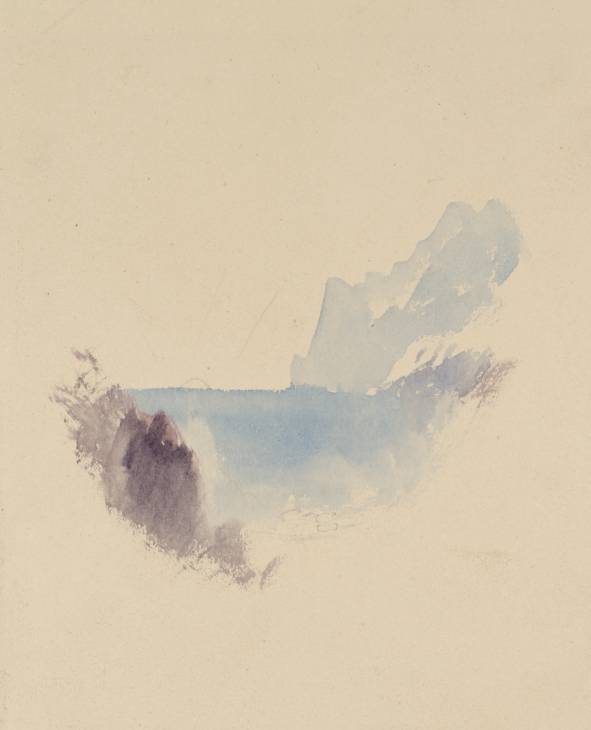 Joseph Mallord William Turner, ‘Vignette Study; Sea, Sun and Cliffs’ c.1825-36