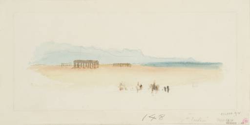 Joseph Mallord William Turner, ‘Study for 'Temples of Paestum', Rogers's 'Italy'’ c.1826-7