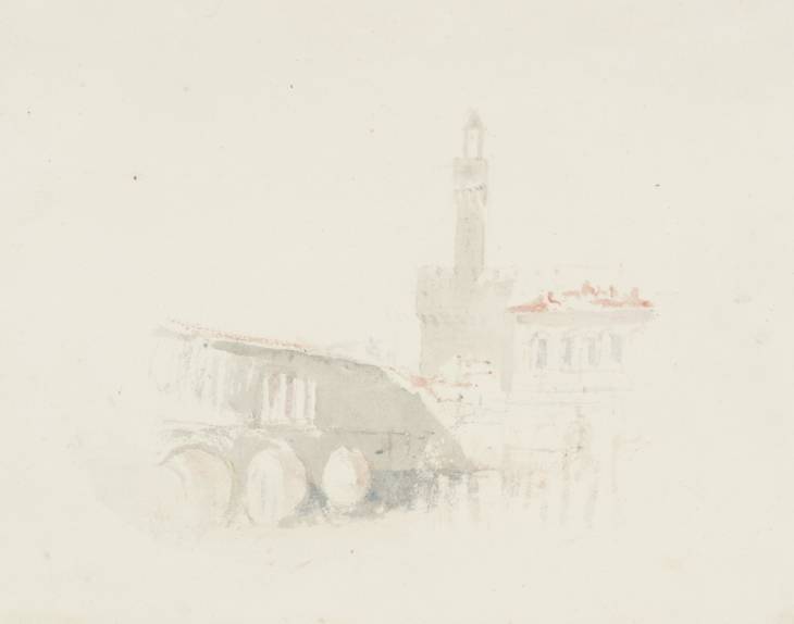 Joseph Mallord William Turner, ‘The Ponte Vecchio, Florence; ?Vignette Study for Rogers's 'Italy'’ c.1826-7