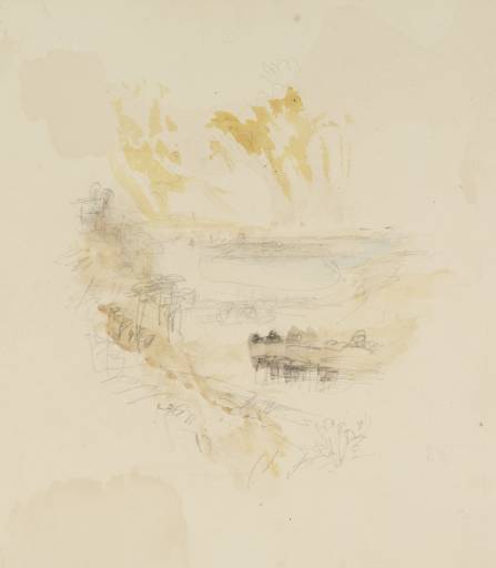 Joseph Mallord William Turner, ‘Vignette Sketch for 'The Temptation on the Mountain', for Milton's 'Poetical Works'’ circa 1834