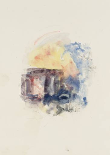 Joseph Mallord William Turner, ‘Vignette Study of a Temple, with Rainbow, possibly for Moore's 'The Epicurean'’ c.1835-8