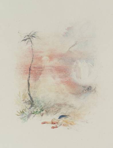 Joseph Mallord William Turner, ‘Vignette Study for Moore's 'The Epicurean'; Alciphron's Swoon’ c.1837