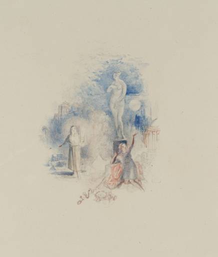 Joseph Mallord William Turner, ‘Vignette Study for Moore's 'The Epicurean'; Alciphron and the Spectre’ c.1836-7