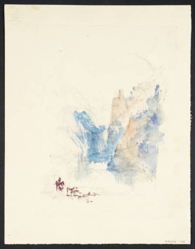 Joseph Mallord William Turner, ‘Vignette Study; ?Upper Rhine view’ c.1832-9
