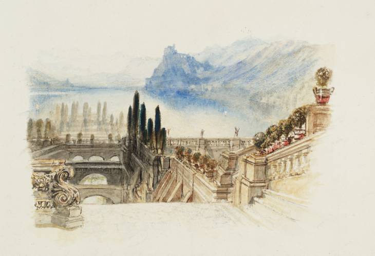 Joseph Mallord William Turner, ‘Lake of Como, II (A Farewell), for Rogers's 'Italy'’ c.1826-7