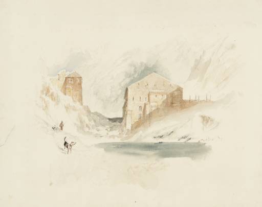 Joseph Mallord William Turner, ‘The Hospice. Great St Bernard with the Lake (I), for Rogers's 'Italy'’ c.1826-7