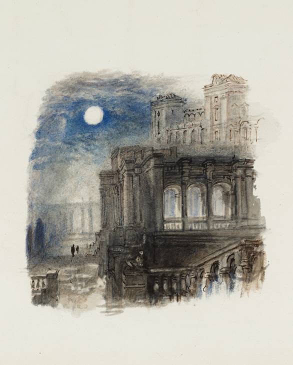 Joseph Mallord William Turner, ‘A Villa (Villa Madama - Moonlight), for Rogers's 'Italy'’ c.1826-7