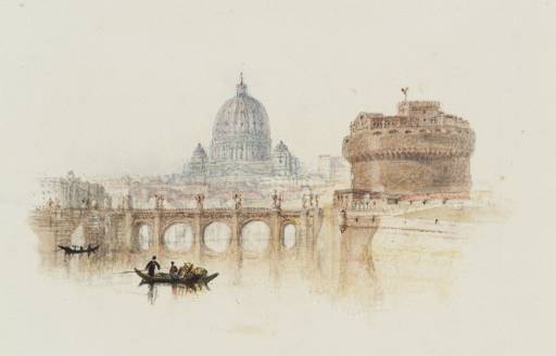 Joseph Mallord William Turner, ‘Rome (Castle of St Angelo), for Rogers's 'Italy'’ c.1826-7