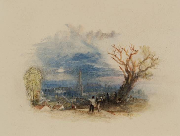Joseph Mallord William Turner, ‘A Village. Evening, for Rogers's 'Poems'’ c.1830-2