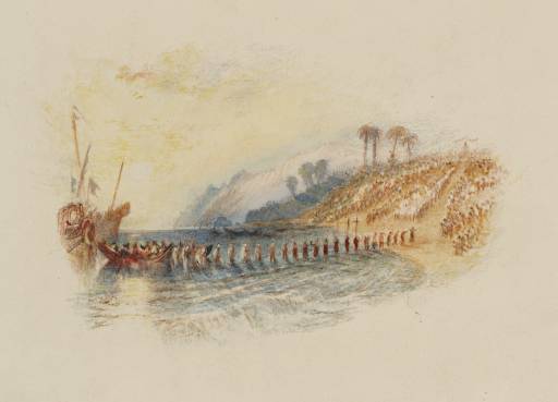 Joseph Mallord William Turner, ‘The Landing of Columbus, for Rogers's 'Poems'’ c.1830-2