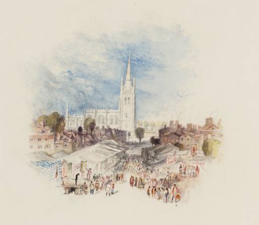 Joseph Mallord William Turner, ‘A Village-Fair, for Rogers's 'Poems'’ c.1830-2
