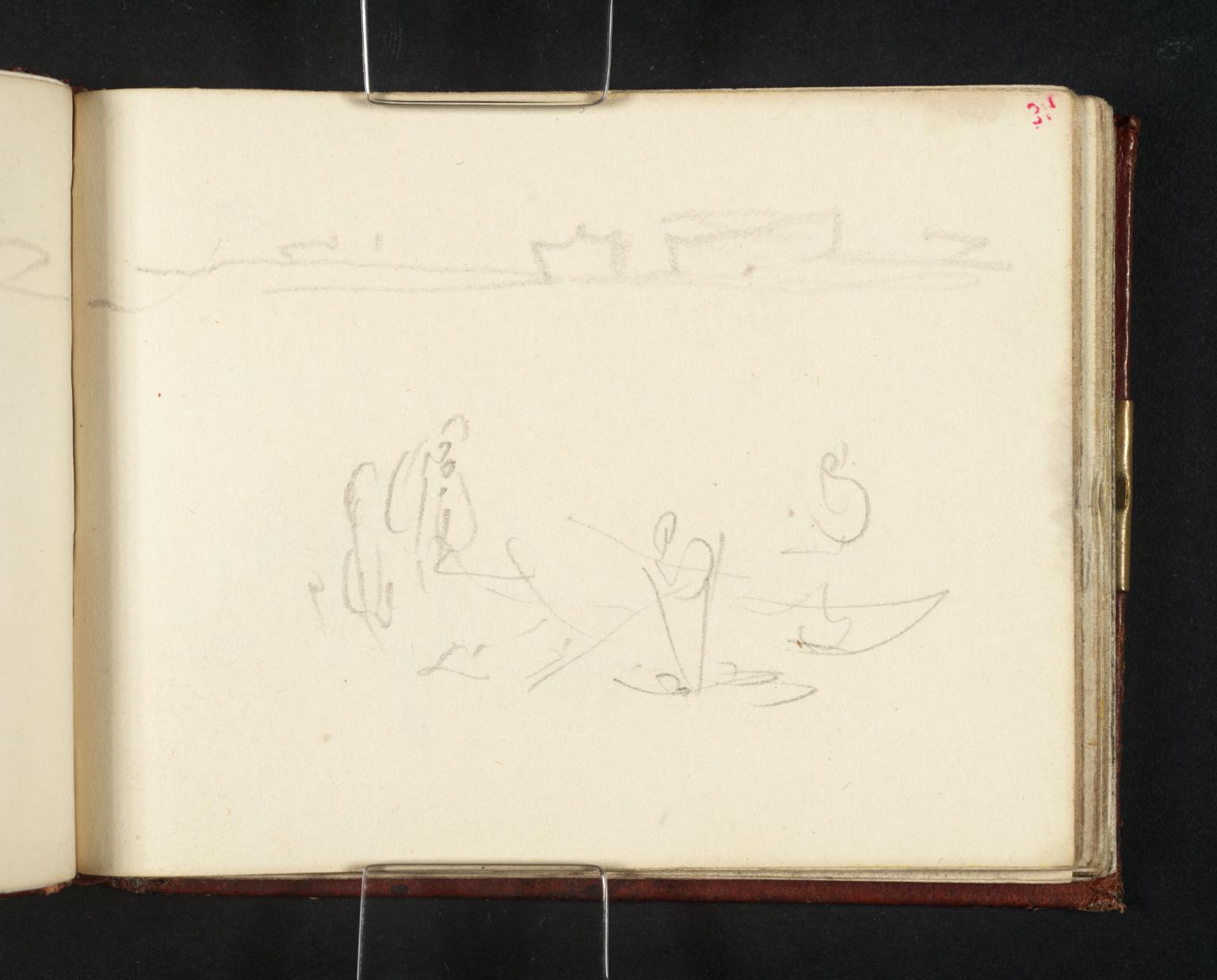 Fishermen and Boats; a Harbour