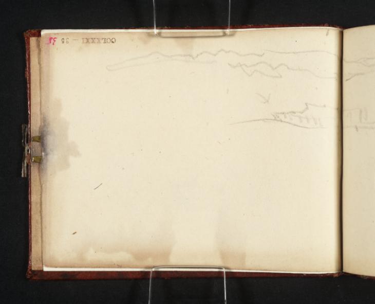 Joseph Mallord William Turner, ‘Buildings and Cliffs on a Coastline’ c.1834-6