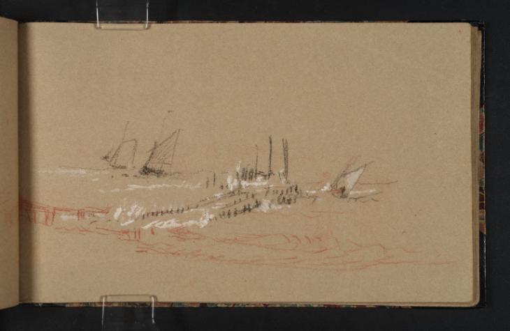 Joseph Mallord William Turner, ‘Jetty and Shipping, ?Margate. Kent’ c.1834