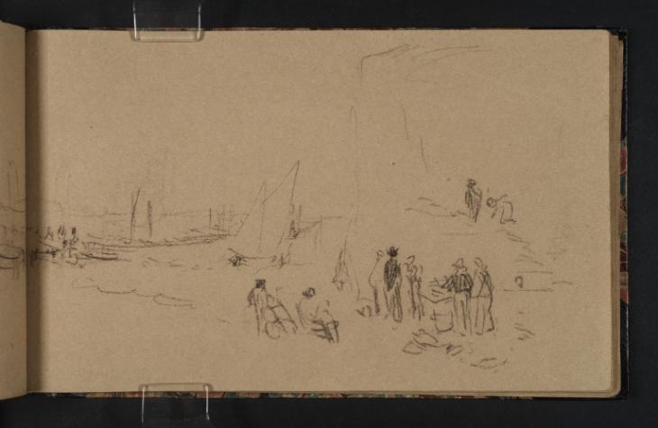 Joseph Mallord William Turner, ‘Coastal Terrain with Figures ?near Margate, Kent’ c.1834
