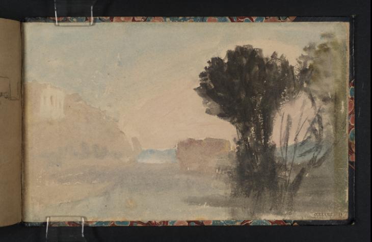Joseph Mallord William Turner, ‘Riverside with Buildings’ c.1834