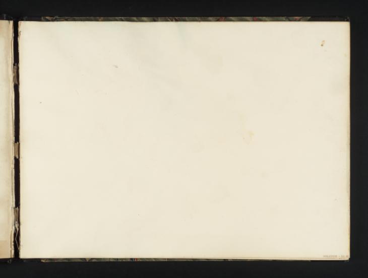 Joseph Mallord William Turner, ‘Blank’ 1834 (Blank right-hand page of sketchbook)