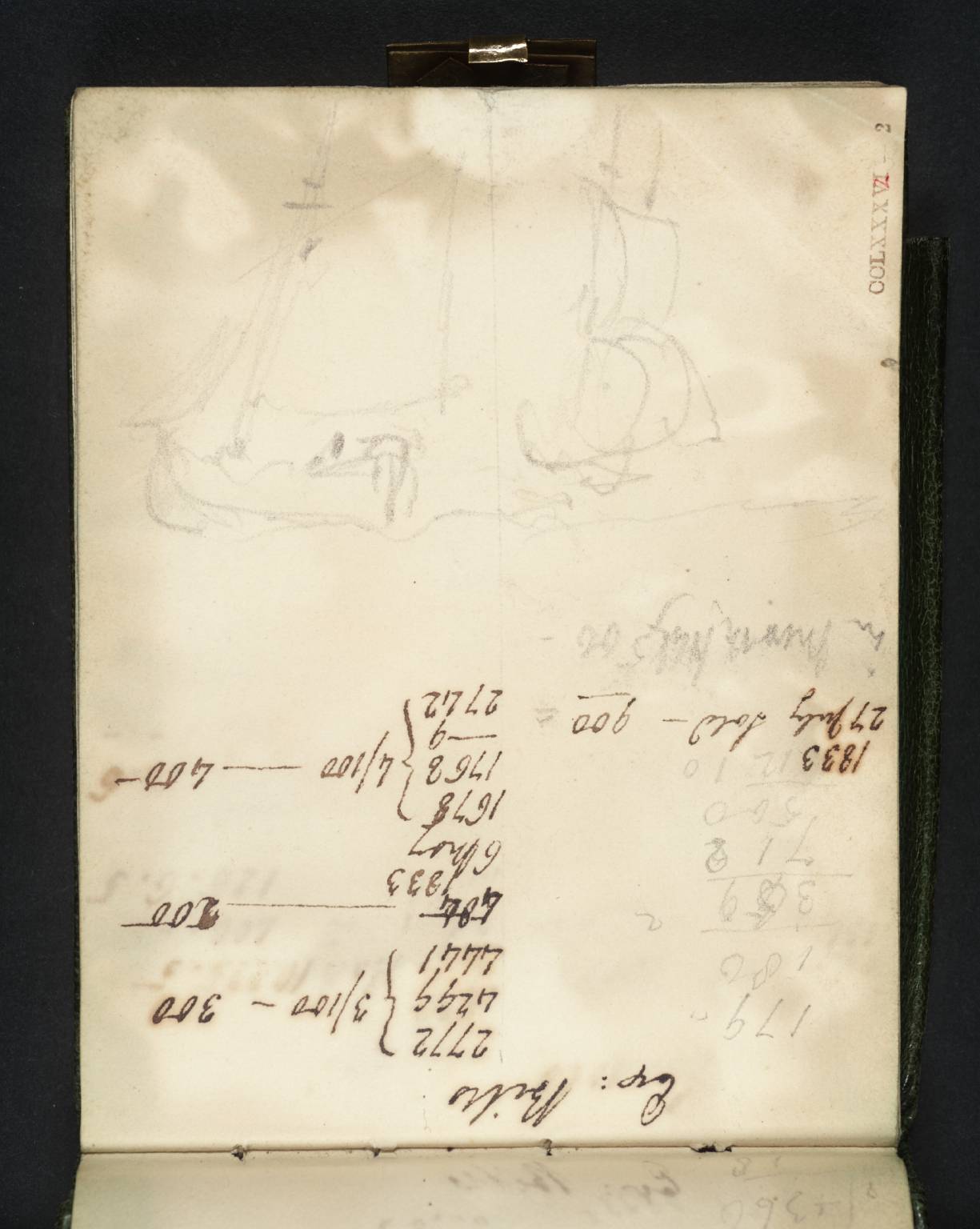 Figures and Sketches of Sailing Boats