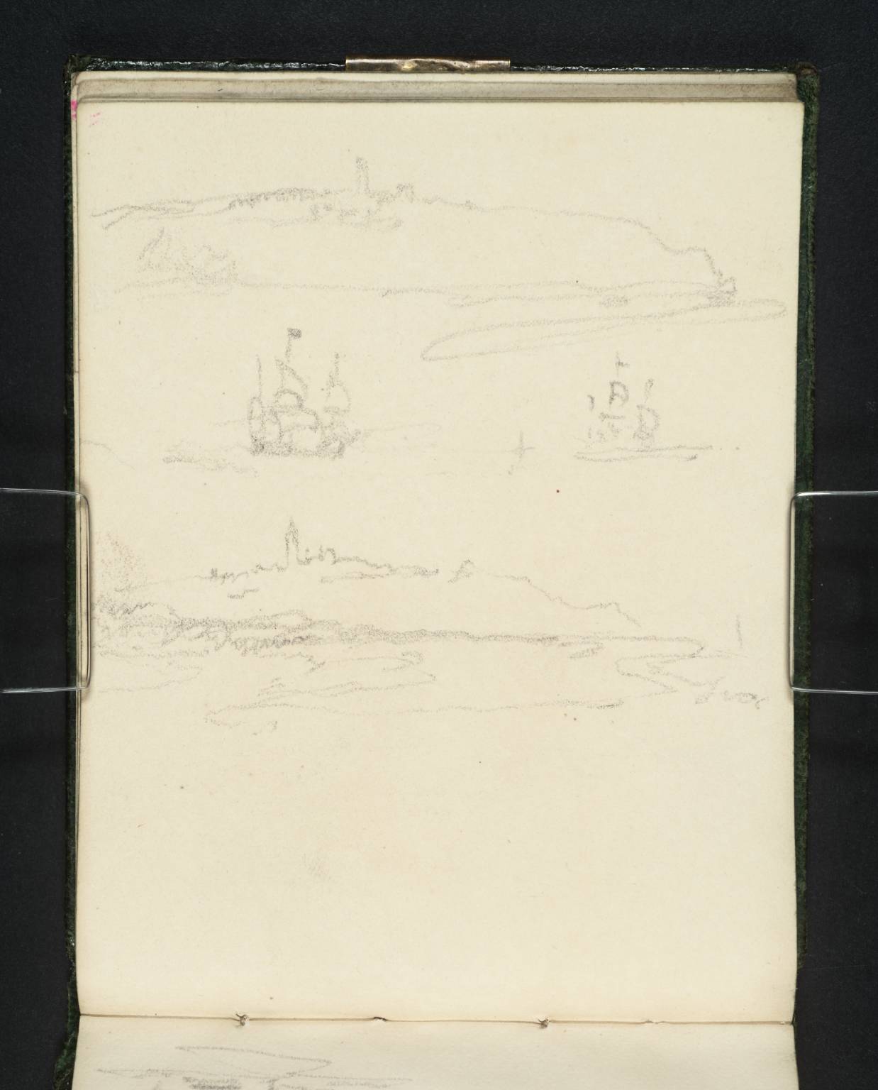 Ships Sailing and Distant Coast