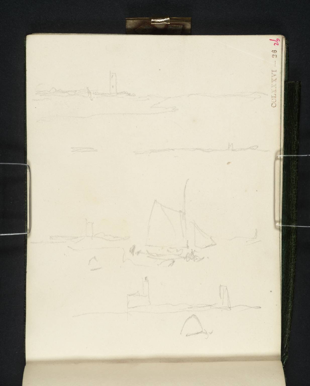 Sailing Boat and Cliffs, Etc.