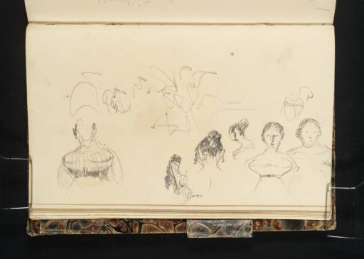 Joseph Mallord William Turner, ‘Fashionable Ladies with Elaborate Hairstyles and Corsages’ 1839