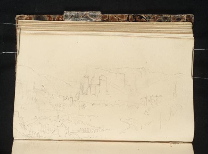 Joseph Mallord William Turner, ‘Huy, Looking Upstream from the Liège Road; Huy, from the Road to La Sarte’ 1839