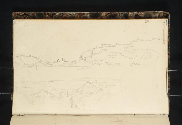 Joseph Mallord William Turner, ‘Distant View of Namur from the Heights of St-Servais; The Meuse from the Hillside’ 1839