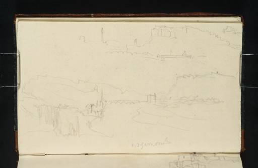 Joseph Mallord William Turner, ‘Two Sketches of Givet, Looking up the Meuse from its Northern Outskirts on the East Bank’ 1839