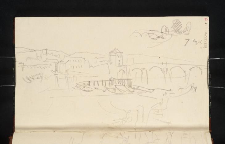 Joseph Mallord William Turner, ‘The Roman Bridge at Trier Looking up the Moselle; Sedan; Sedan from the North-East’ 1839