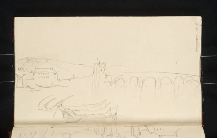 Joseph Mallord William Turner, ‘The Roman Bridge at Trier, Looking Upstream’ 1839