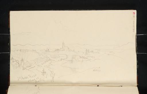 Joseph Mallord William Turner, ‘Distant View of Metz from a Hillside Cemetery to the North’ 1839