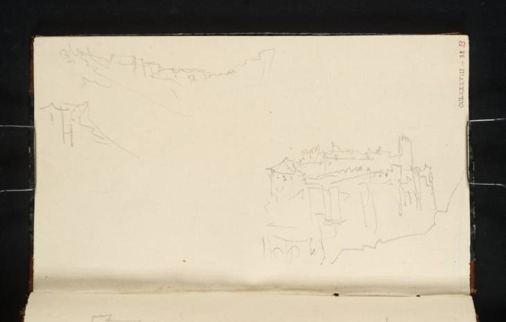 Joseph Mallord William Turner, ‘Two Sketches of the Fortifications of the Bock, Luxembourg’ 1839
