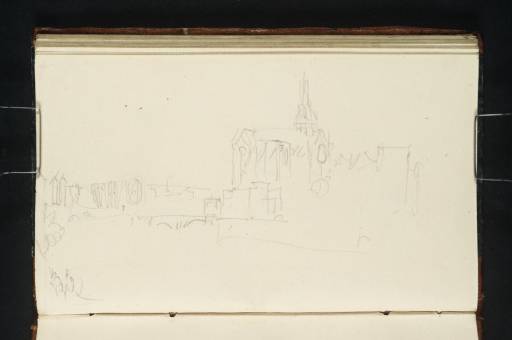 Joseph Mallord William Turner, ‘Metz Cathedral from the South-West and Bridge over the Moselle’ 1839