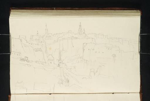 Joseph Mallord William Turner, ‘The Town of Luxembourg, the Rham and the Bock from outside the Porte de Trèves’ 1839