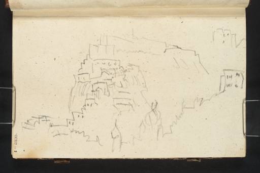 Joseph Mallord William Turner, ‘The Fortress of Ehrenbreitstein, Looking Downstream from the Town of Ehrenbreitstein, with the Heribertturm in the Foreground’ 1839