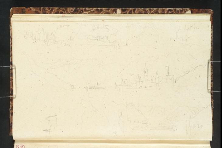 Joseph Mallord William Turner, ‘Views of Senhals, Senheim and Nehren; The Lehmener Tower, Nehren; Ediger’ 1839