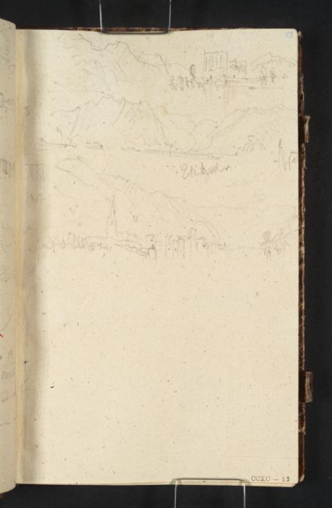 Joseph Mallord William Turner, ‘Kloster Stuben, Looking Downstream; ?Enkirch; ?Alf’ 1839