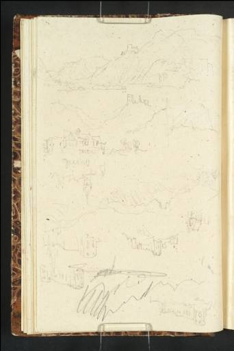 Joseph Mallord William Turner, ‘St Michael's Church, Merl; Sketches of the Marienburg and its Setting’ 1839