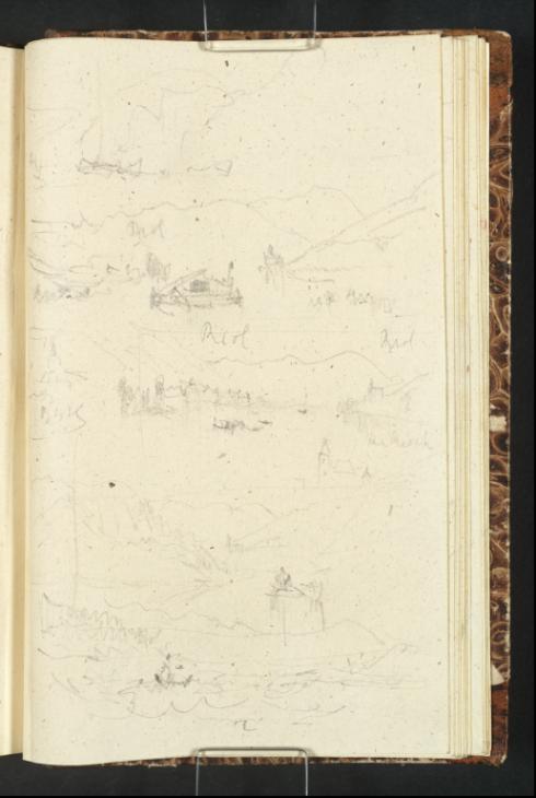 Joseph Mallord William Turner, ‘Views of the Moselle Valley, including Burg and Reil’ 1839